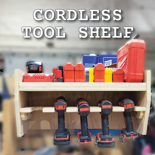 Cordless Drill Shelf Plans