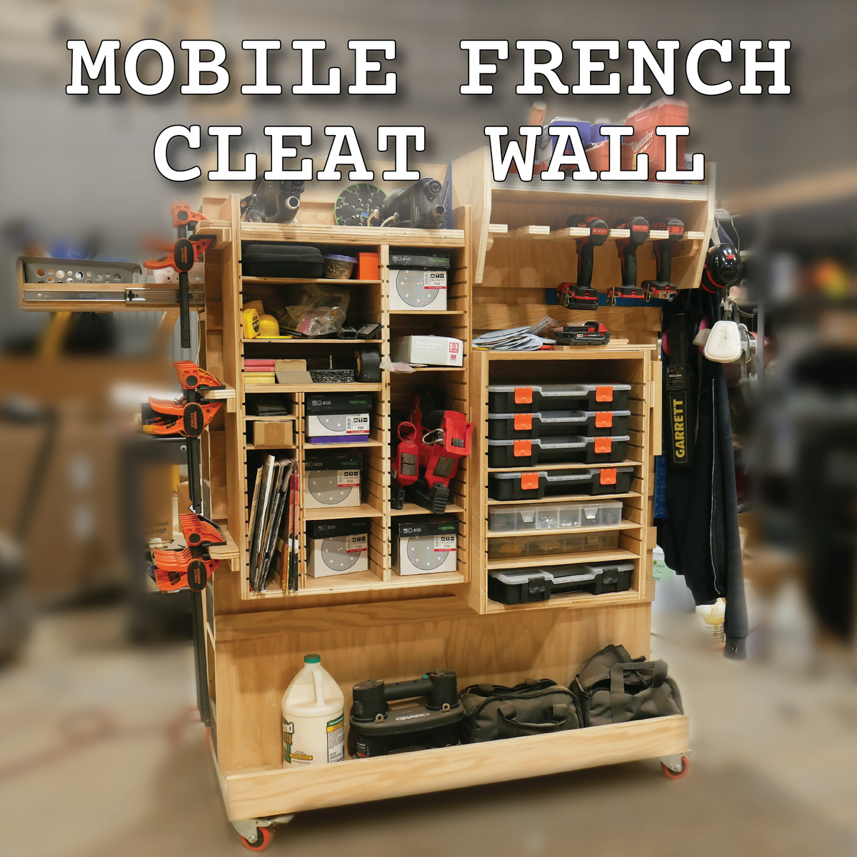 Mobile French Cleat Wall Plans – The Crafty Studio